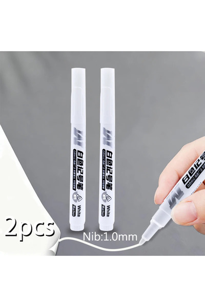 Choice 2pcs 1pc/2/3pcs 1.0 White Markers Pens-Perfect for Calligraphy, Labeli...