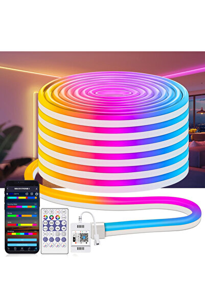Choice EU Plug 10m Full Kit WiFi Neon RGBIC LED Strip Waterproof 12V 2m 3m 5m...