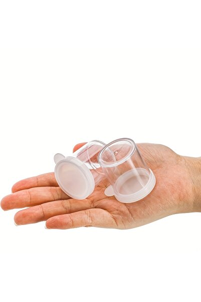 Choice 10pcs Mini Clear Plastic Paint Cups with Lids - Bulk Paint Containers ...