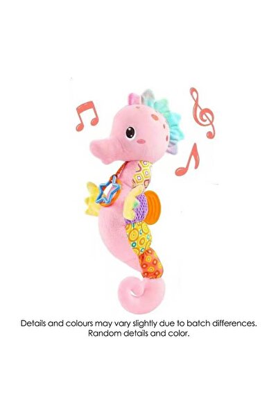 Choice Pink seahorse Baby Rattles Toys Infant Musical Stuffed Animals Soft To...