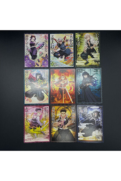 BANDAI Decision 9pcs/set Demon Slayer Tokito Muichiro Kanroji Mitsuri Himejim...