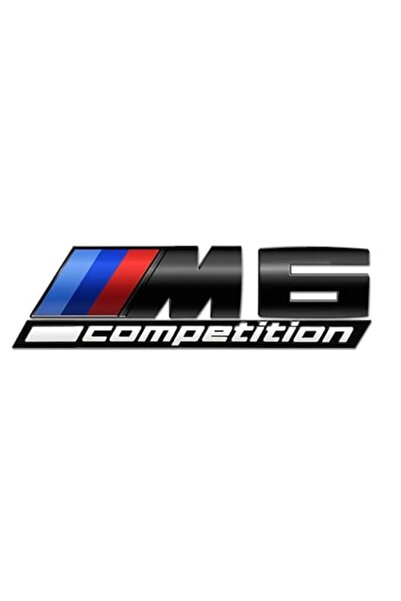 BMW Emblemă portbagaj spate BMW M6 Competition, neagră