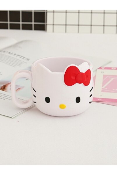 Choice كوب بلاستيكي أحمر من هيلو كيتي، نصف قطعة، لطيف ومتين، متعدد الاستخداما...