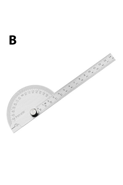 choice2 منقلة زاوية من الفولاذ المقاوم للصدأ بزاوية 180 درجة، مقياس زاوية معد...