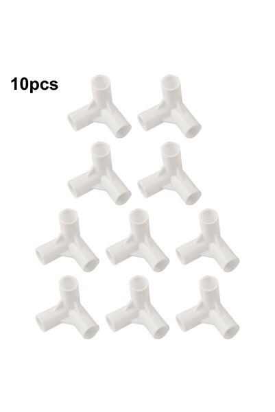 Choice 90 degree tee 10pcs 3 Way PVC Tent Feet Corner Center Connector Pipe S...