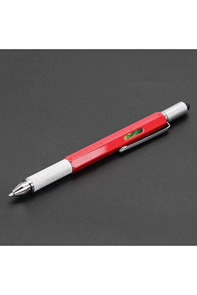 Choice Red 7-in-1 Multifunctional Tool Pen Capacitive Touch Screen Stylus wit...