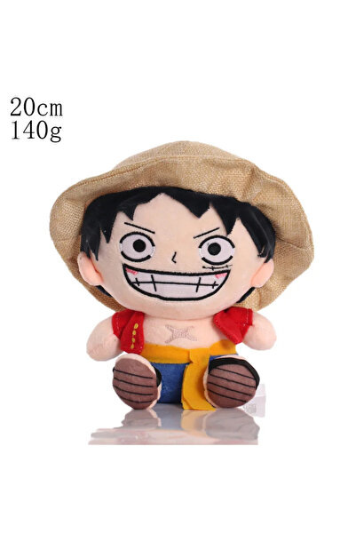 BANDAI لوفي تشنغيان @-@ دمى أنمي ون بيس القطيفة الساخنة بطول 20 سم، شخصيات كر...