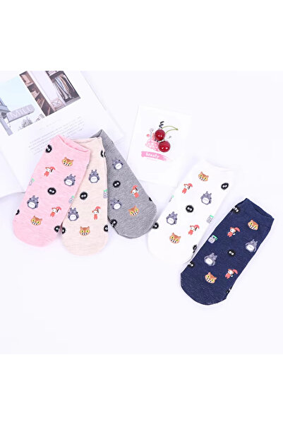 Choice ٥ أزواج من جوارب أنمي كرتونية، جوارب تنكرية لطيفة برسومات حيوانات، جوا...