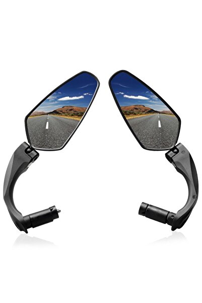 Choice مرآة رؤية خلفية سوداء للدراجات الهوائية، مرآة رؤية خلفية للدراجات الجب...