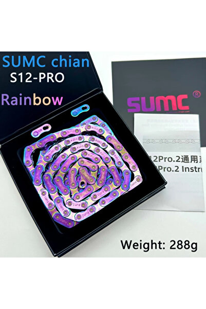 Choice سلسلة دراجة هوائية S12-Rainbow sumc ذات 12 سرعة، سلسلة هلالية، دراجة ط...
