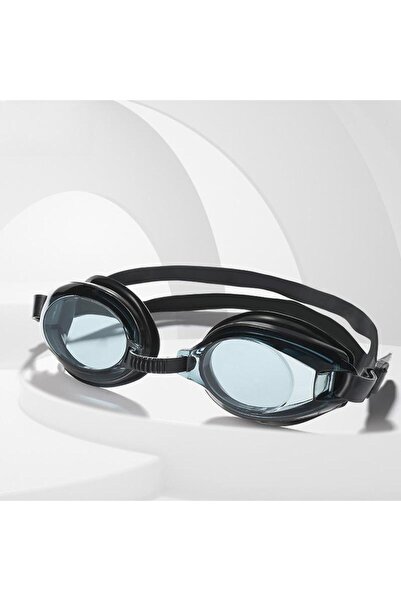 Choice نظارات سباحة عالية الوضوح للبالغين، مقاومة للماء، مسطحة، لون أسود.