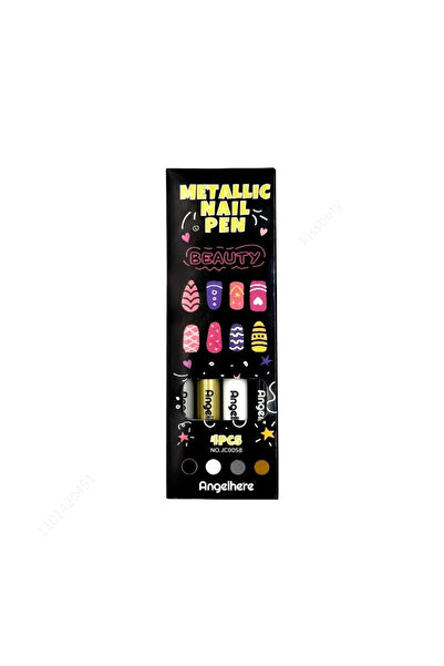 Choice 4 colors 4 Colors Metal Nail Art Graffiti Pen Set Nail Marker Drawing ...