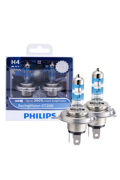 Choice1 مصباح أمامي هالوجين من فيليبس H4 RGT200، فيليبس H7 H4، 12 فولت، 55 وا...