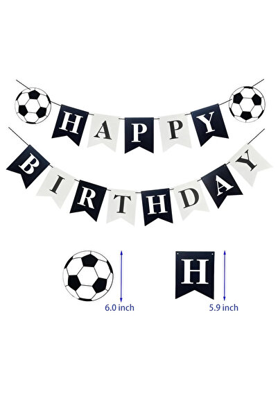 Choice لافتة عيد ميلاد سعيد باللونين الأبيض والأسود من هاي باي لتزيين حفلات أ...