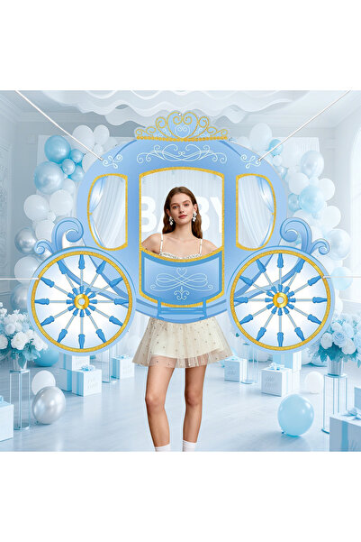 Choice blue Blue Princess Birthday Party Decorations Princess Carriage Photo ...