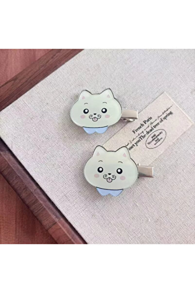 Choice طقم من قطعتين باللون الأزرق، مشابك شعر بتصميم قطة صغيرة لطيفة، مستوحاة...