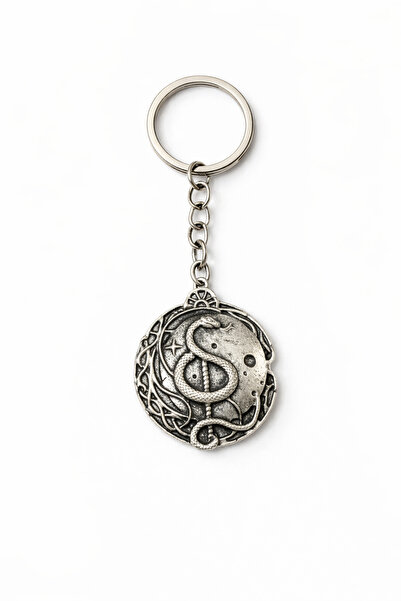 HER ŞEY NOTA www.herseynota.com Στρογγυλό Συμβολικό Μεταλλικό Μπρελόκ Σχεδιασ...