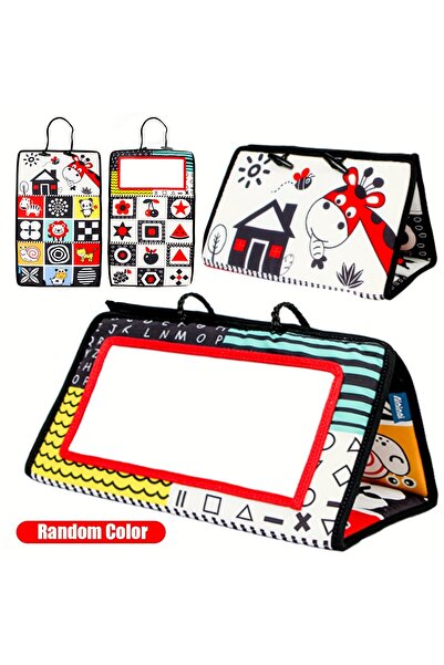 Choice مرآة حيوانات للأطفال، كتاب قماشي على شكل حيوانات، لعبة حسية عالية التب...