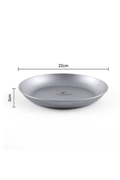 Choice أطباق تومشو الخارجية فائقة الخفة والمحمولة، مصنوعة من التيتانيوم، دائر...