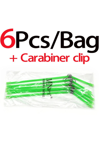 Choice 6 قطع من أنابيب الصيد البلاستيكية من توبرانك، 22 سم، دعامة موازنة بلاس...