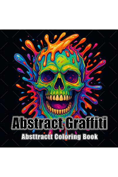 Choice 20x20cm 24pages Abstract Graffiti Coloring Book, Bold Street Art & Urb...