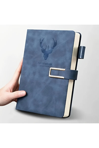 Choice Blue A5 notebook,360 page thick PU leather cover with snap button, sui...