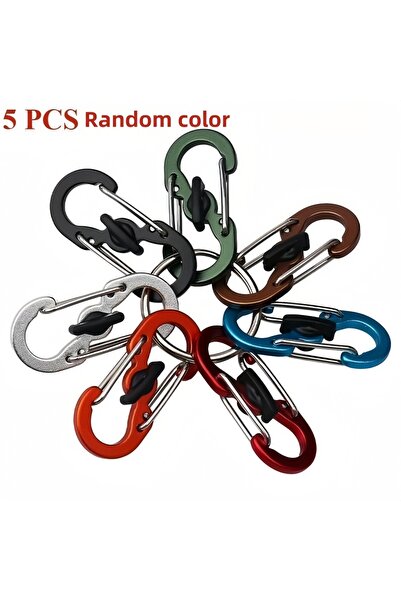 Choice6 LHJ8ZK suiji 5gese 5PCS مشبك صغير على شكل الرقم 8 مصنوع من سبائك الأل...