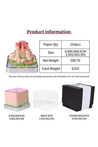 Choice A Unique 2026 Desktop Calendar with LED Lighting and Memo Pad: 3D Pape...