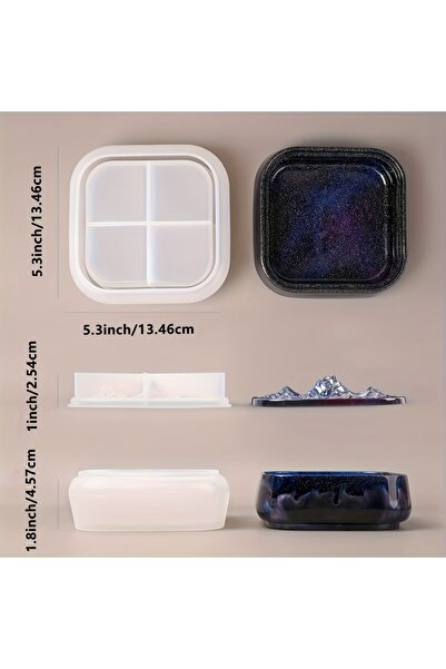 Choice Volcano Storage box Large covered storage box molds, stackable resin t...