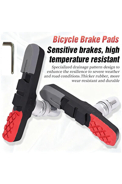 Choice 1 pairs MTB Bicycle V-Brake Pads Bike Brake Shoes 73mm Threaded for MT...