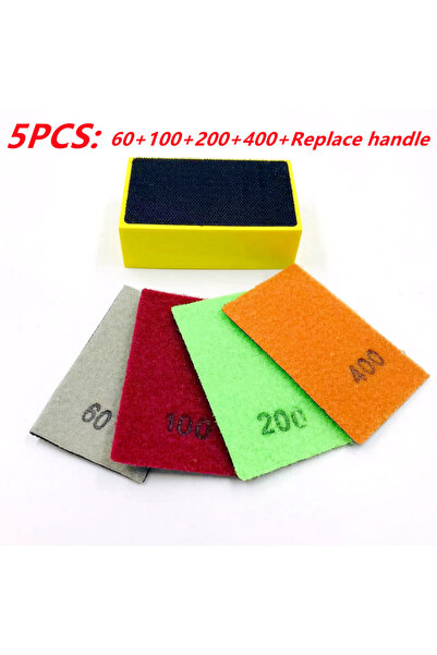 Choice1 5 قطع من وسادات التلميع اليدوية الماسية للبلاط والزجاج والحجر والرخام...