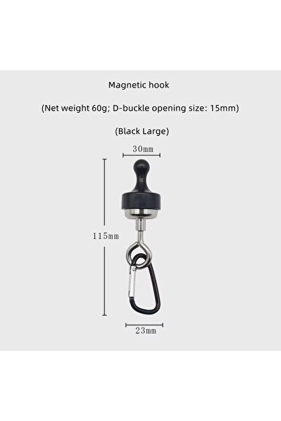 Choice Black Large Outdoor Camping Strong Magnetic Hooks Tent Canopy Carabine...