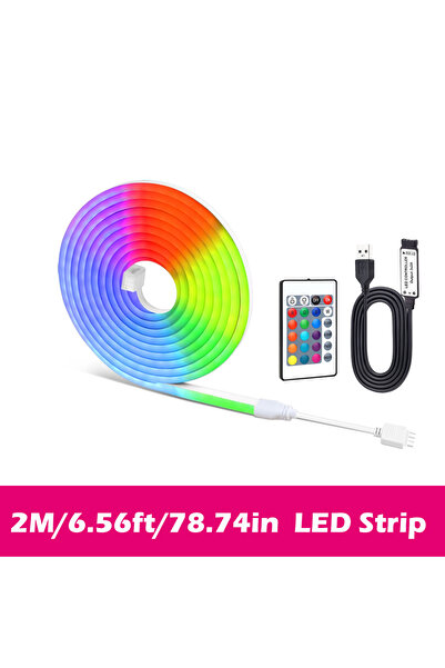 Choice 2m 5V Flexible Led Rope Lights,RGB Neon Lights,USB RGB LED Neon Rope L...