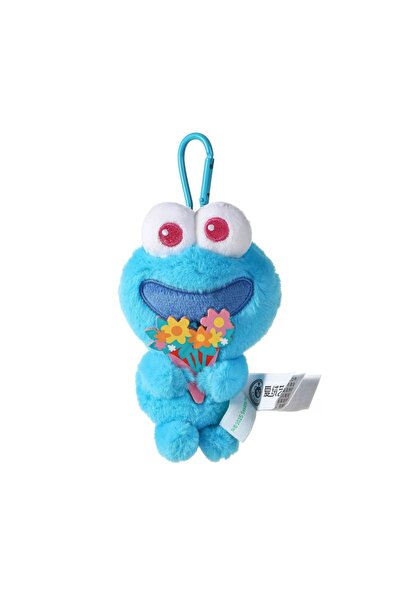 Choice 6 Emo Big Bird Sweetie Pie Monster Fur Toy Pendant Keychain Hanger Dec...