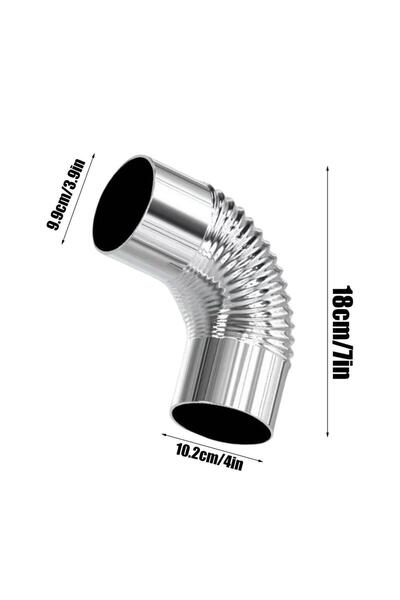 Choice A 1PC 90 Degree Stove Pipe Elbow Stainless Steel Chimney Connector For...