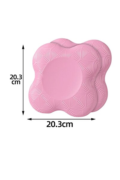 Choice قطعتان من حصائر اليوغا TPE الوردية للركوع، سميكة ومضادة للانزلاق، لحما...