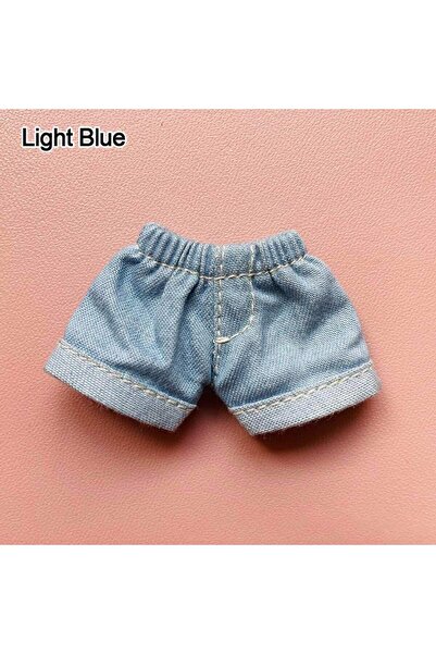 Choice إكسسوارات أزياء زرقاء فاتحة لدمى OB11 بمقياس 1/11، ترتدي الدمى شورتات ...