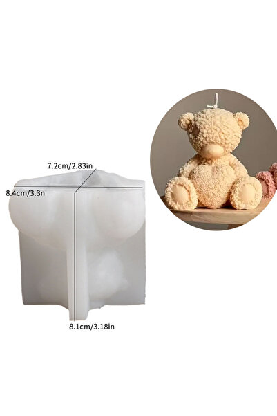 Choice قالب شموع على شكل قلب 01، قالب سيليكون لصنع شمعة على شكل قلب ودب، قالب...