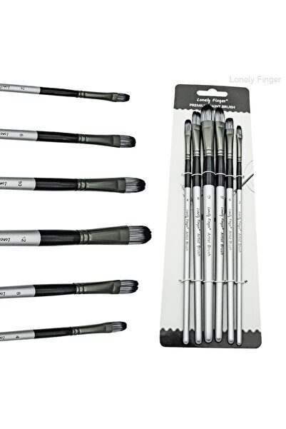 choice2 مجموعة فرش طلاء فضية بيضاوية الشكل مكونة من 6 قطع/30 قطعة، فرش طلاء أ...