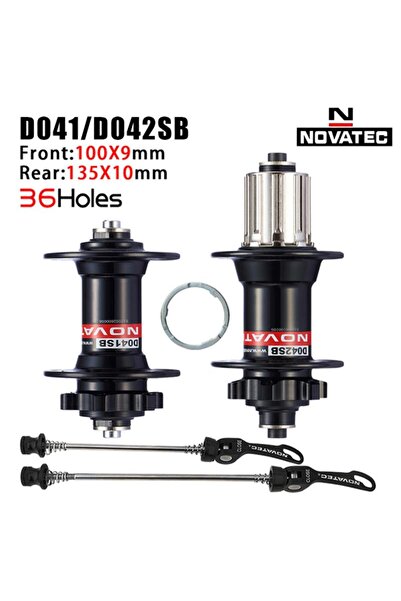 Choice مجموعة محاور دراجة جبلية نوفاتيك سوداء 36 فتحة D041SB D042SB 28/32/36 ...