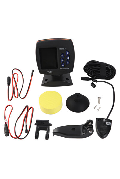 Choice جهاز كشف الأسماك السلكي بشاشة ملونة سوداء، ثنائي التردد، يصل عمقه إلى ...