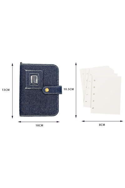 Choice hand ledger Japanese Korean Retro Denim Blue M5 Hand Ledger Student Hi...