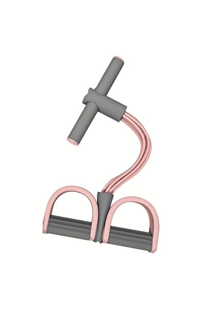 Choice حزام مقاومة وردي اللون للدواسة، حبل سحب/مساعد لتمارين البطن في المنزل،...