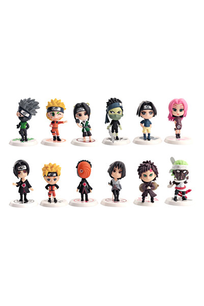 Choice مجموعة بانداي من 12 قطعة (6 قطع/مجموعة) من شخصيات ناروتو: ساسكي، غارا،...