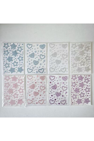 Choice 8 قطع من النجوم الخماسية، والقلوب، والملصقات اللامعة، ومستحضرات تجميل ...