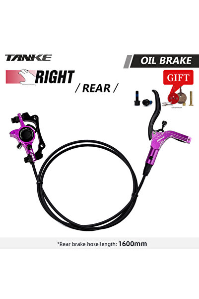 Choice طقم فرامل قرصية هيدروليكية للدراجات الجبلية Purple-RR TANKE مع أقراص ف...