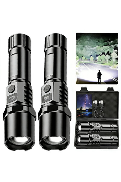 Choice مجموعة ZOOM: مصباح يدوي LED فائق السطوع، قابل لإعادة الشحن عبر منفذ US...