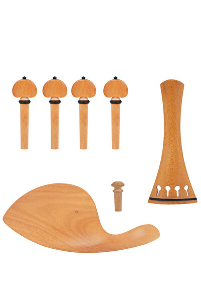 Choice طقم كمان CL-100 4/4 3/4، يتضمن قطعة الذيل، وأوتاد الضبط، ومسند الذقن، ...