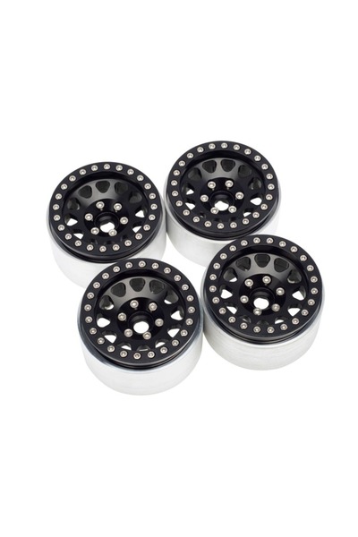 Choice 4 قطع من جنوط عجلات مصنوعة من سبائك الألومنيوم CNC مقاس 1.9 بوصة، بنظا...