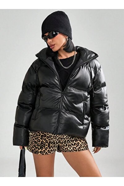 Rowsmen Women's Oversize Inflatable Leather Coat